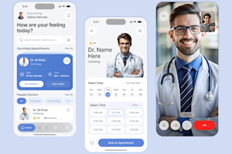 build doctor telemedicine app pharmacy app healthcare app for android and ios