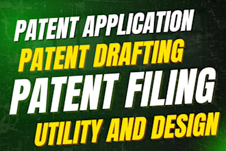 file provisional patent application as your licensed attorney on uspto, design