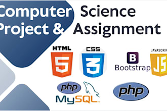 do computer science assigned, c, cpp, javascript, python, programming projects