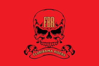 design important amazing skull riders logo