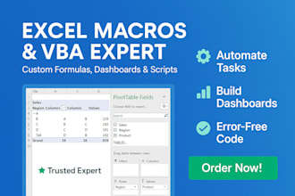 expertly build an excel macro, excel formulas with excel vba