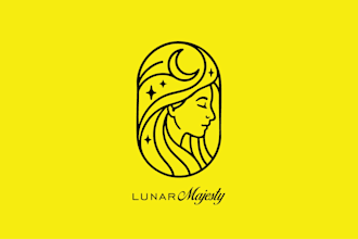 create modern minimalist line art logo for your brand