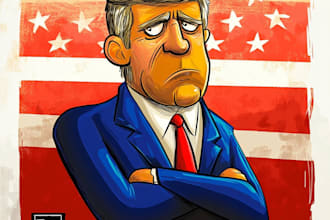 draw digital political cartoons