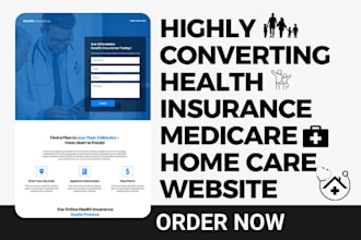 build medicare landing page health insurance website home care obamacare website