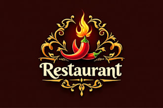 design a hot chili spicy cuisine restaurant logo for your company