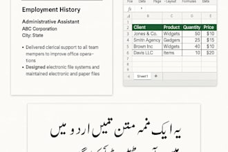do fast typing works in english and urdu and data formatting