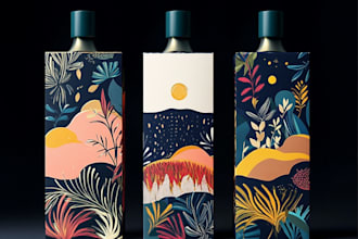 design your medicine packaging label and mockup
