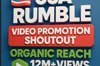 do organic USA rumble channel video to 12m views in the USA audience