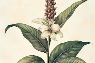 draw botanical illustration, flowers, fruits