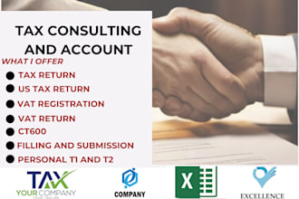 be your CPA and file US individual and  business taxes 1040, 1120, canada tax