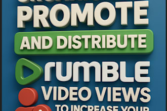 organically promote and distribute your rumble video views to increase your subs