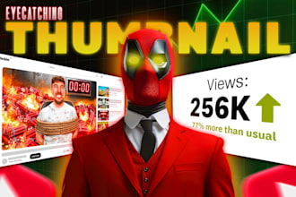 design eye catching youtube and fiver thumbnails