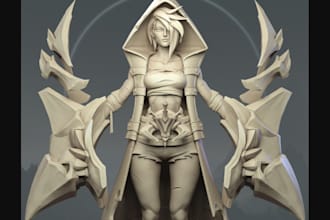 3d sculptor, miniatures, weapon model, 3d print, jewelry design, zbrush sculpt