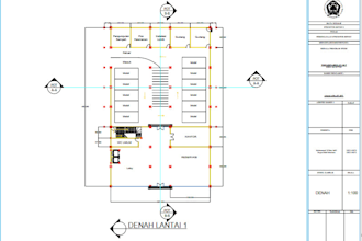 work on a 2d drawing project for civil engineering building planning