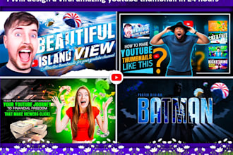 design a viral amazing youtube thumbnail in 24 hours