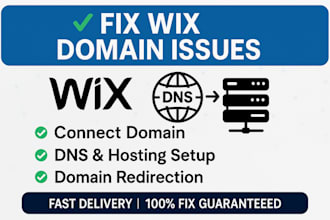 fix wix domain issues fix hosting connect domain dns setup redirect domain wix