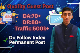 do SEO guest post with dofollow backlink on high da pa sites