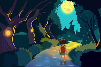 illustration children story book and hand drawn art