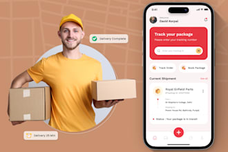 develop package parcel courier delivery mobile app ups fedex