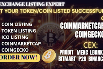 do token listing, ico listing, meme coin on coinmarketcap, coingecko ico website