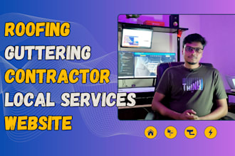 build roofing, plumbing, hvac, electrician, contractor, local services website