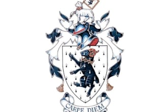 design unique luxury vintage heraldic coat of arms and family crest logo