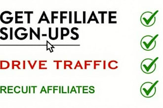 get real people to sign up to your affiliate link and boost your program fast