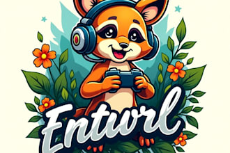 design high quality esport nature cartoon mascot logo with my fastest delivery
