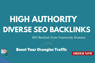 build advance diverse high quality white hat SEO backlinks
