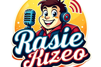 design high quality radio stations mascot logo with express delivery