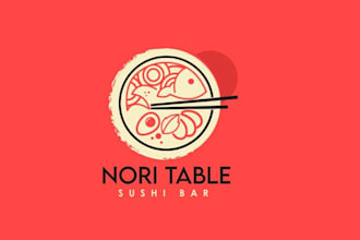 design a luxury logo for your cafe or restaurant brand