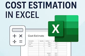 create professional cost estimate spreadsheets in excel