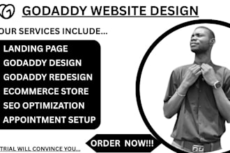design godaddy website redesign godaddy website within 24hours