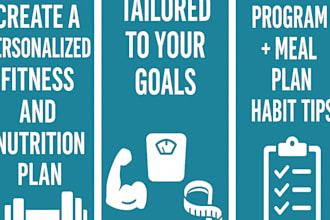 create a fitness and nutrition plan tailored to your goals