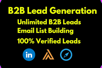 build custom b2b leads with verified emails for any industry or country