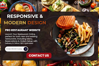 create revamp restaurant website with online ordering system
