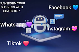 develop manychat chatbot for social media platform and websites