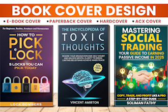 design stunning book cover, ebook, paperback, hardcover, acx