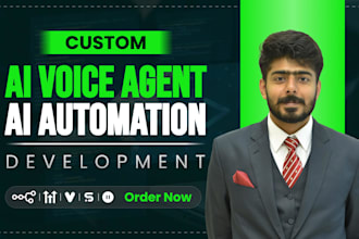build ai voice agents, ai receptionists, ai calling bots for sales and support