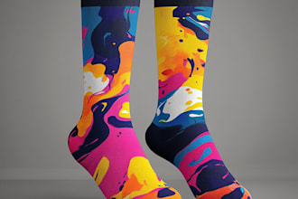 create a unique socks design