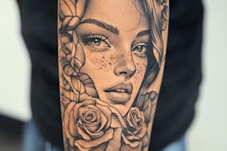 design custom ornamental tattoo for you