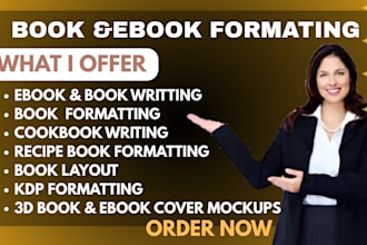 cookbook writer cookbook design book formatting recipe book design KDP format