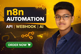 build n8n workflow automations and API integrations