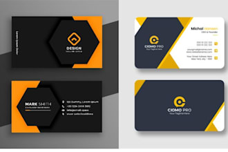 design professional business cards, id badges, name cards, and press passes