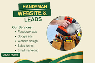 generate handyman leads roofing leads sales funnel handyman website