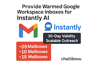 provide google workspace gmail inboxes for instantly ai