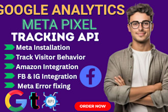 setup google analytics, facebook meta pixel, tracking into clickfunnels