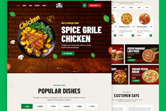 create a restaurant website bakery website with online ordering system