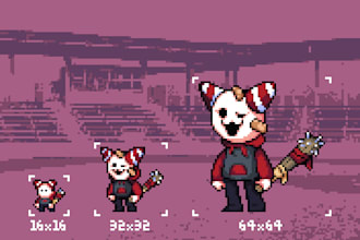 make you pixel art of any kind for your game or in general