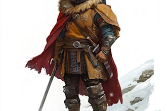 draw dnd art, character, creature, pet, item, location